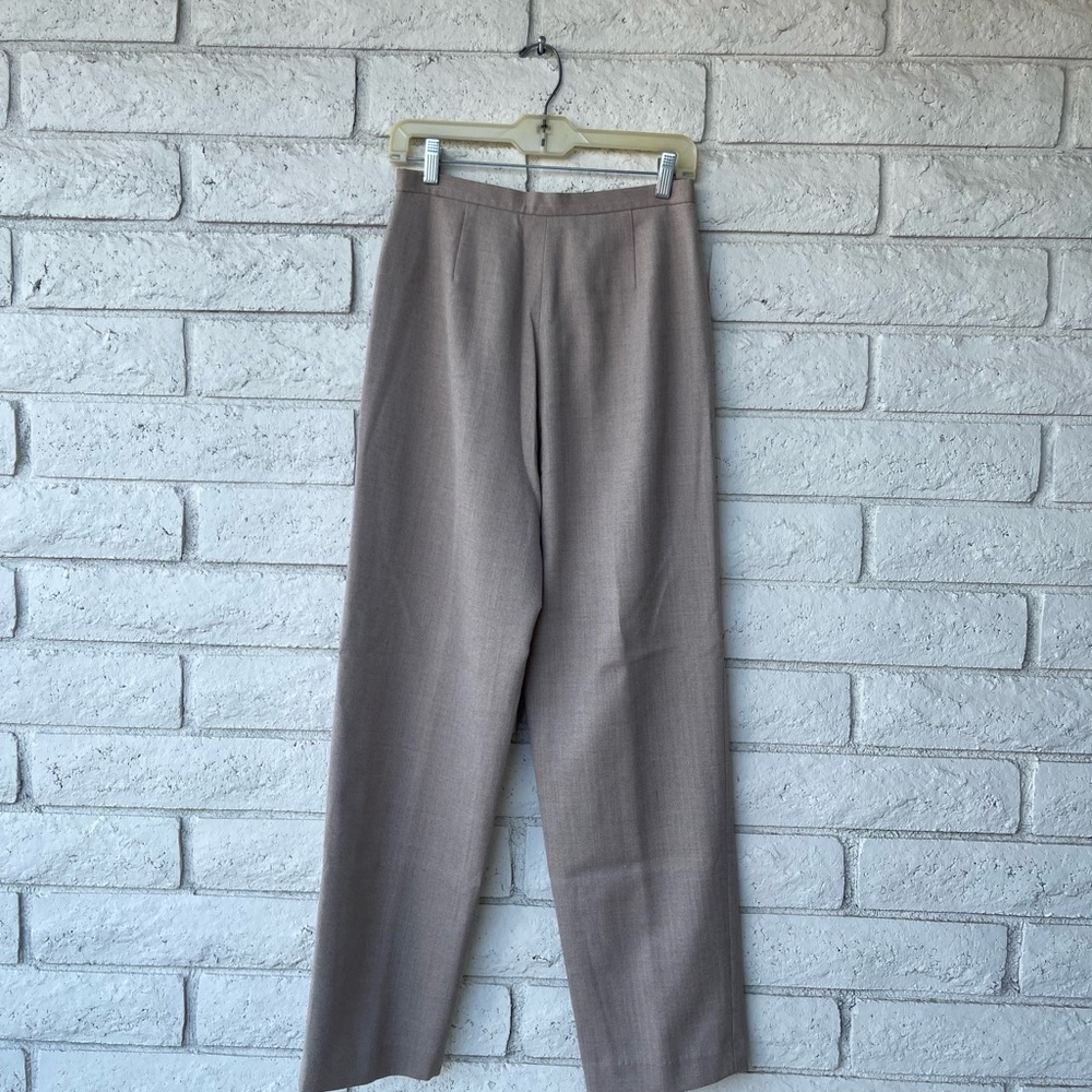 Casual Corner- Tan Patterned Dress Pants